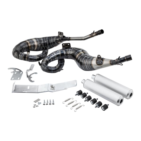 Image of Rennauspuff SCOOTERTHEFERO Chimera Expansion 2 in 2, Stahl für Lambretta 125 LI/LIS/DL/GP/150 LI/LIS/SX/DL/GP/175 TV 2°-3°/200 TV/SX/DL/GP