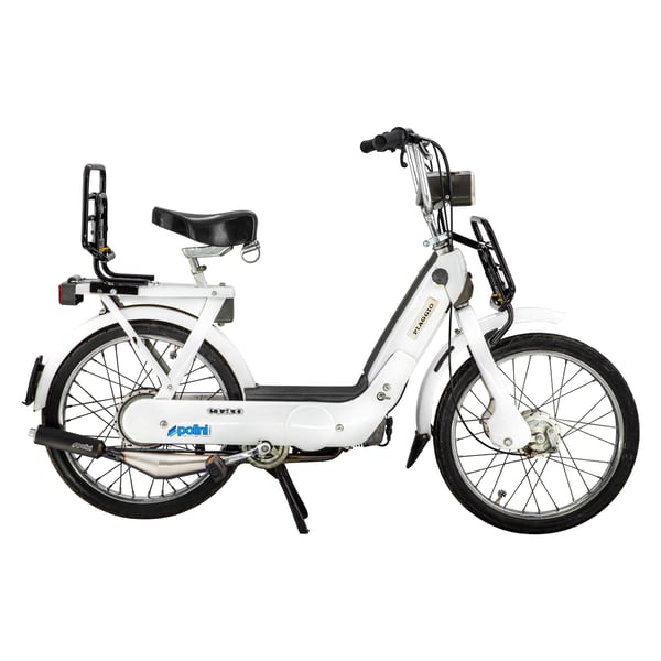 Image of Rennauspuff POLINI Country 200.0046, Stahl klarlackiert, Dämpfer: Aluminium Farbe (ESD): schwarz für PIAGGIO Bravo/Grillo/SI/Boss/Superbravo 50ccm 2T AC