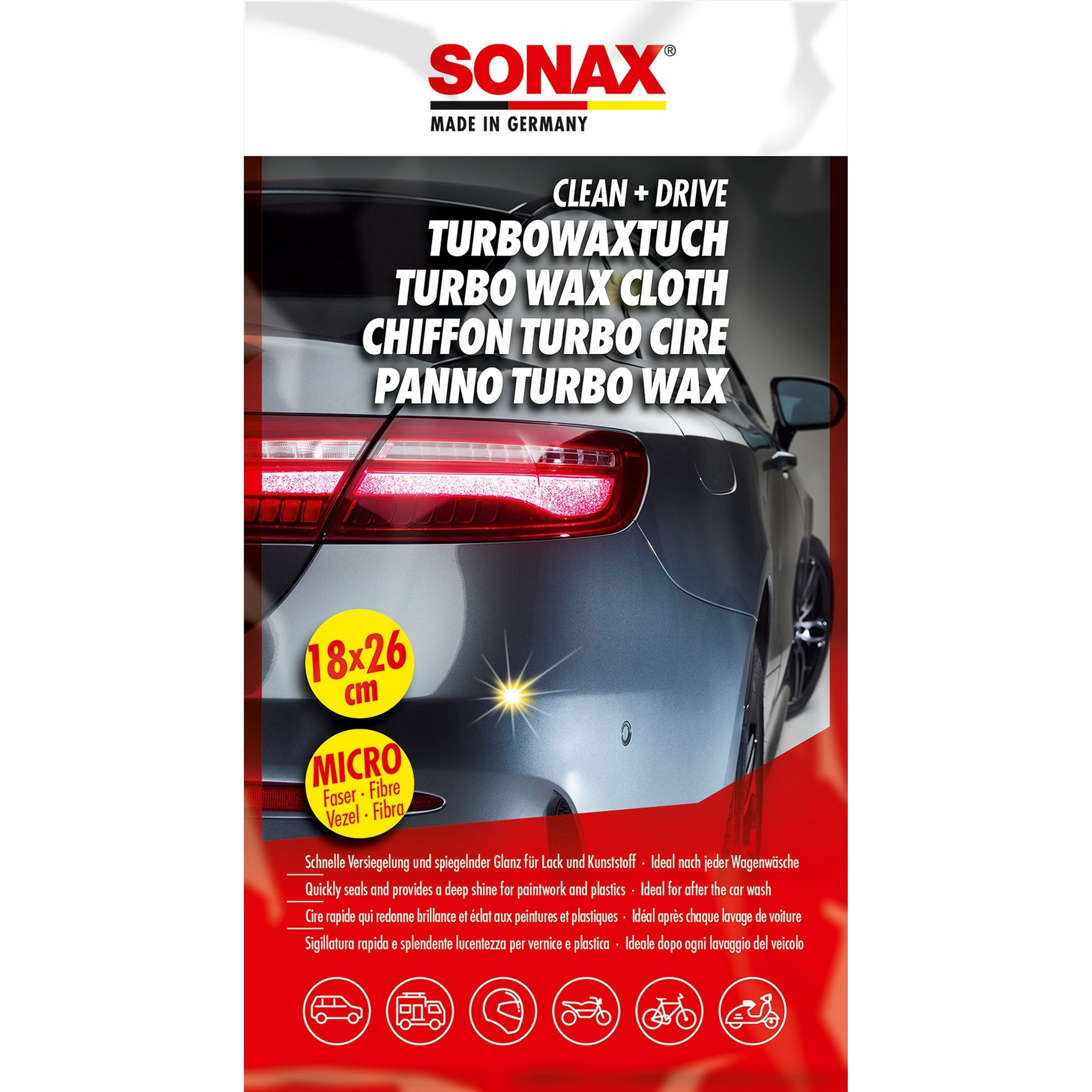 Image of Microfasertuch SONAX Clean&Drive TurboWaxTuch