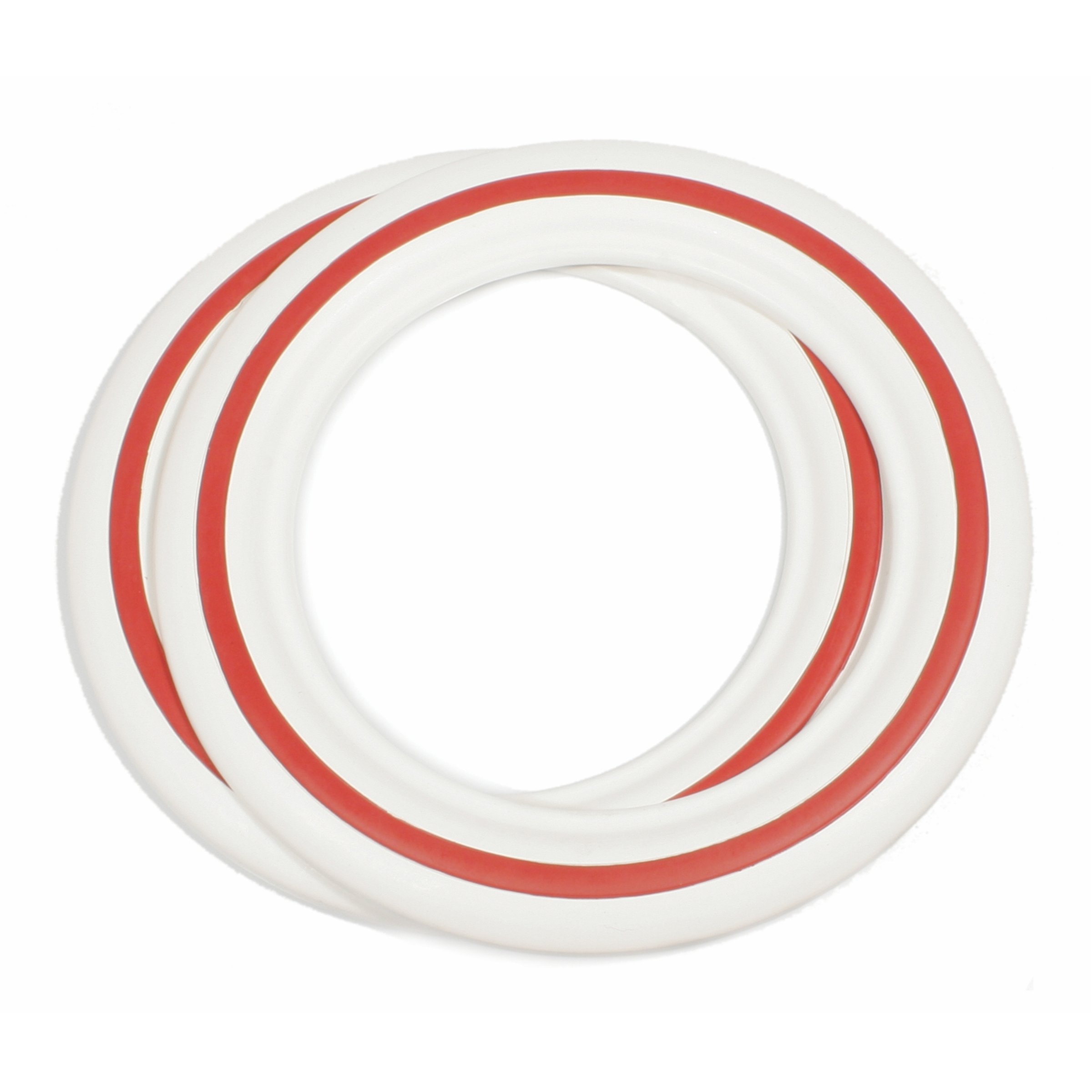Image of Weißwandringe 8" weiß/rot