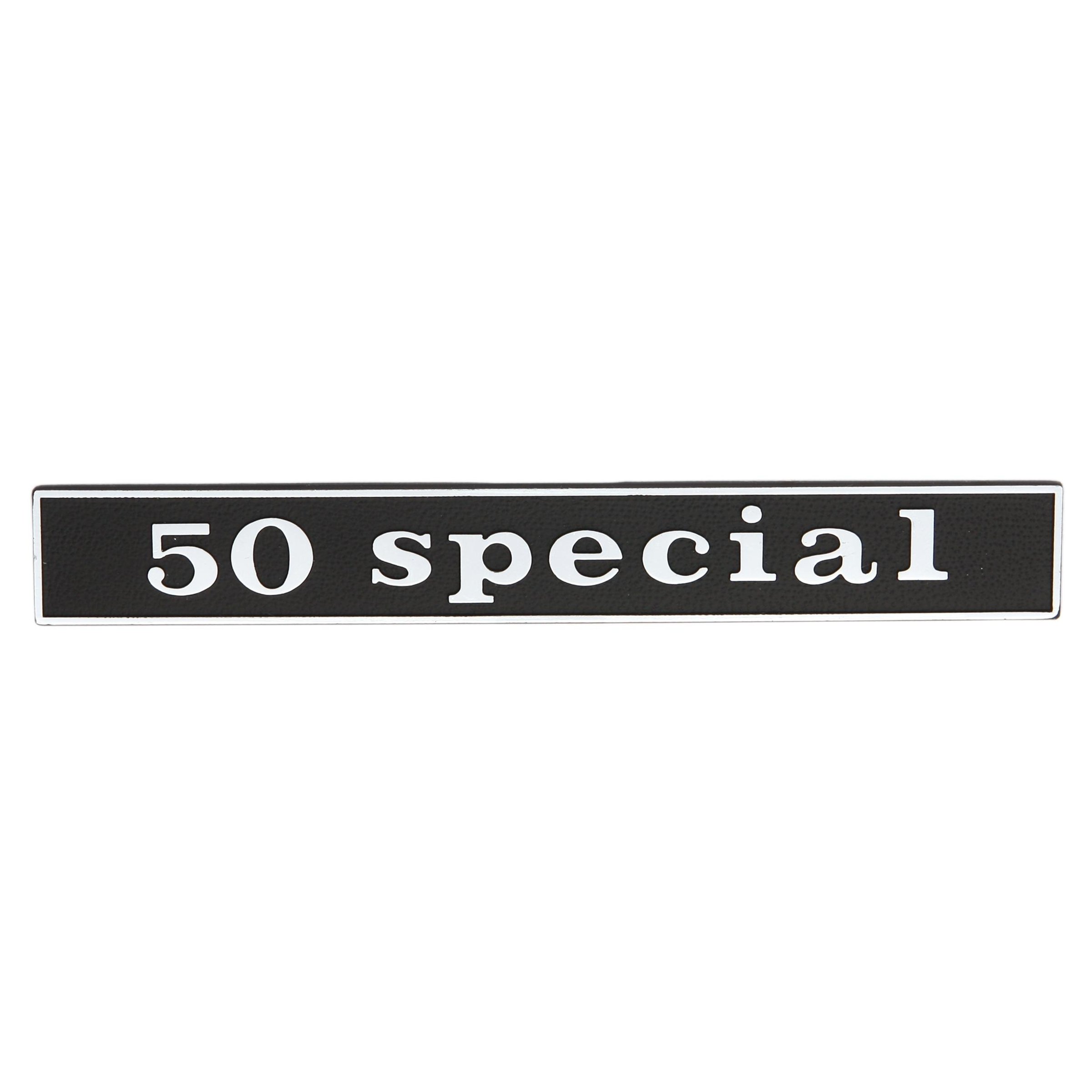 Image of Schriftzug "50 special" Heck hinten 152511 für Vespa 50 Special , V5B1T 38640 -> V5B3T für Vespa 50 Special , V5B1T 38640 -> V5B3T