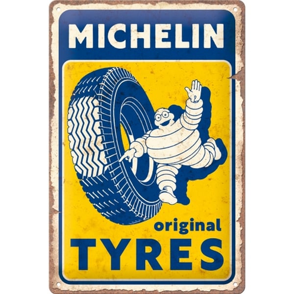 Image of Blechschild Michelin - Original Tyres