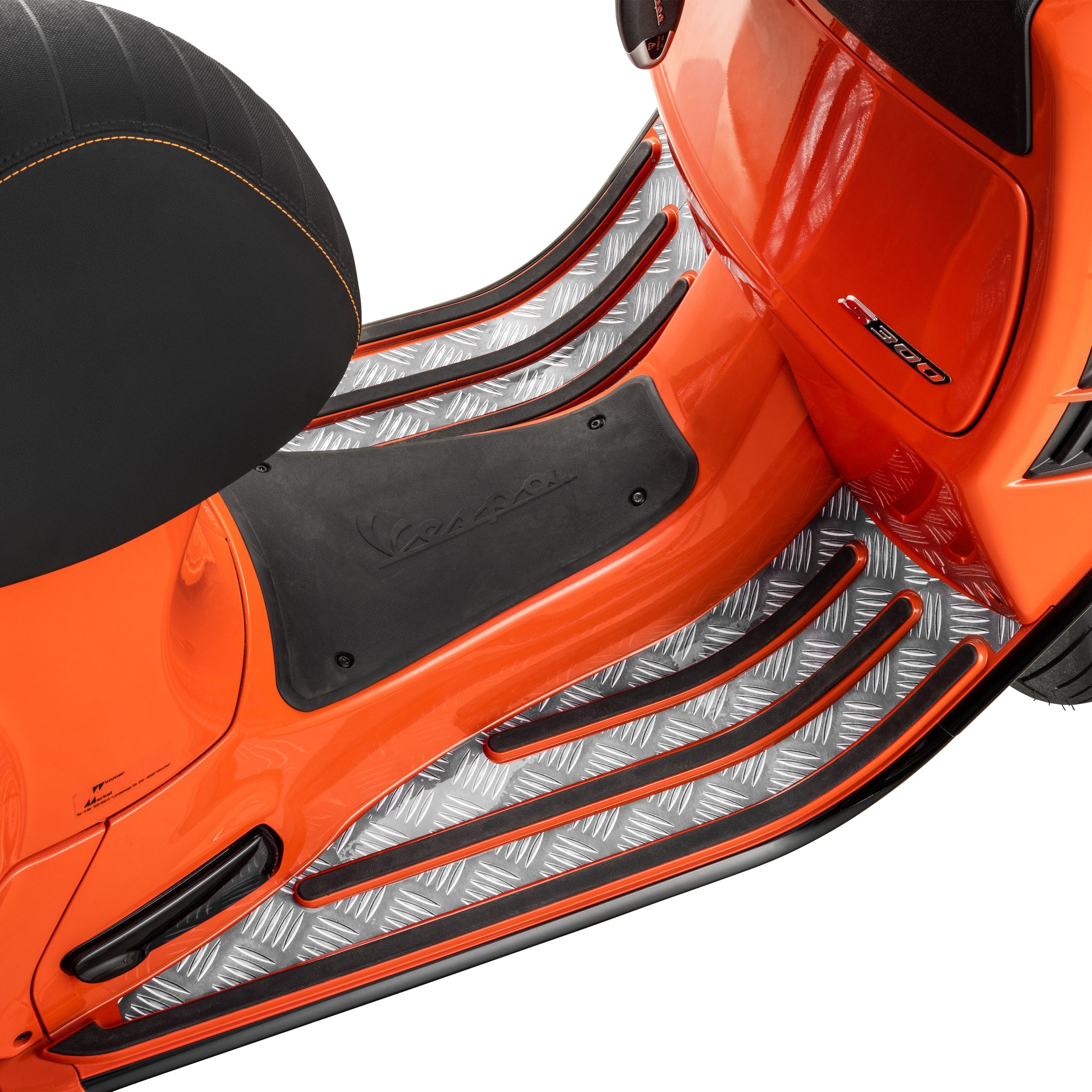 Image of Aufkleberdekorset SIP mit Motiv "Riffelblech" für Vespa GTS/GTS Super/GTV/GT 60, 125-300ccm für Vespa GTS/GTS Super/GTV/GT 60, 125-300ccm