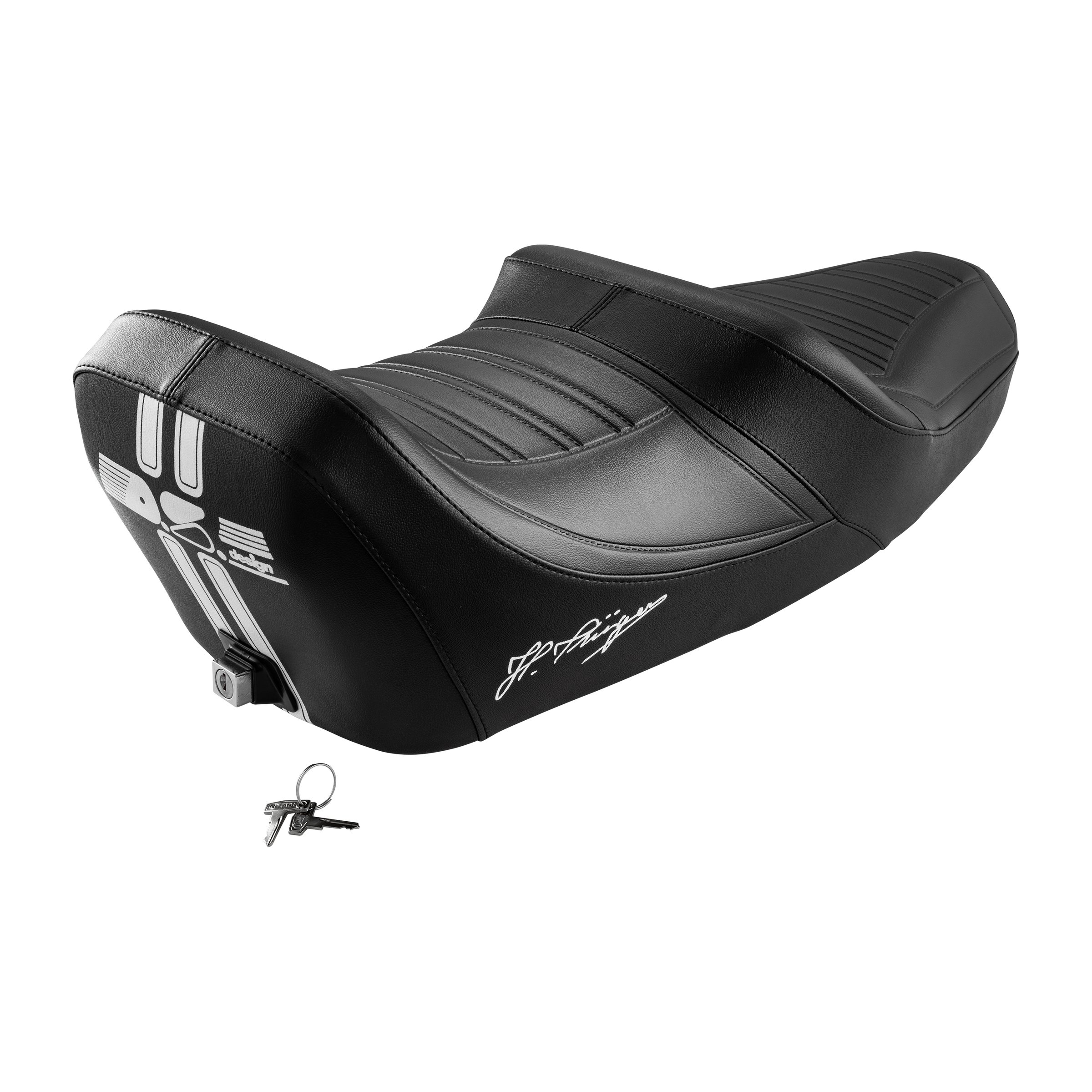 Image of Sitzbank NISA "Krüger Seat" schwarz für Vespa PX80-200/PE/Lusso/'98/MY für Vespa PX80-200/PE/Lusso/'98/MY