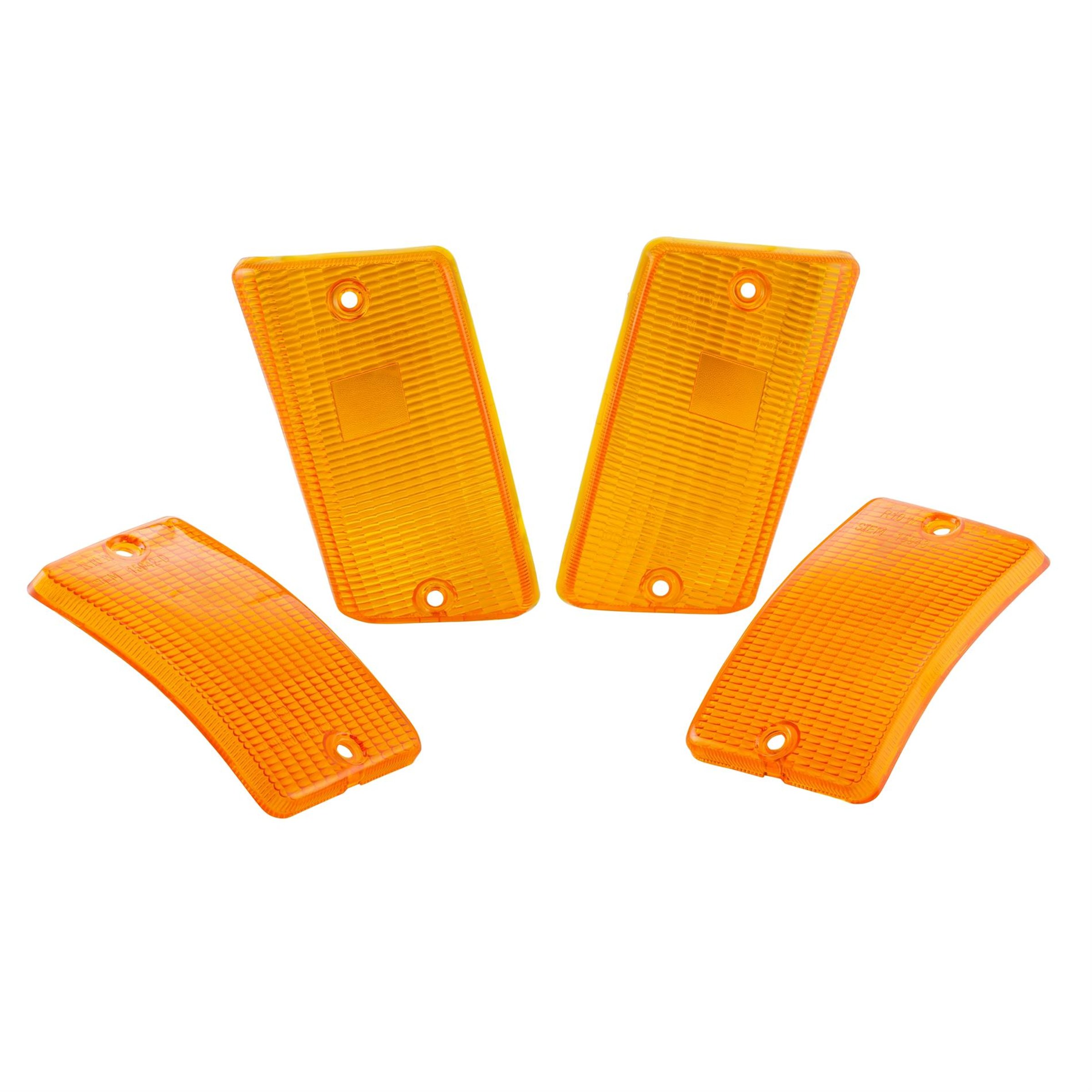 Image of Blinkerglas Kit SIEM vorne & hinten für Vespa PK50-125 XL/RUSH/XL2/N/FL/HP für Vespa PK50-125 XL/RUSH/XL2/N/FL/HP