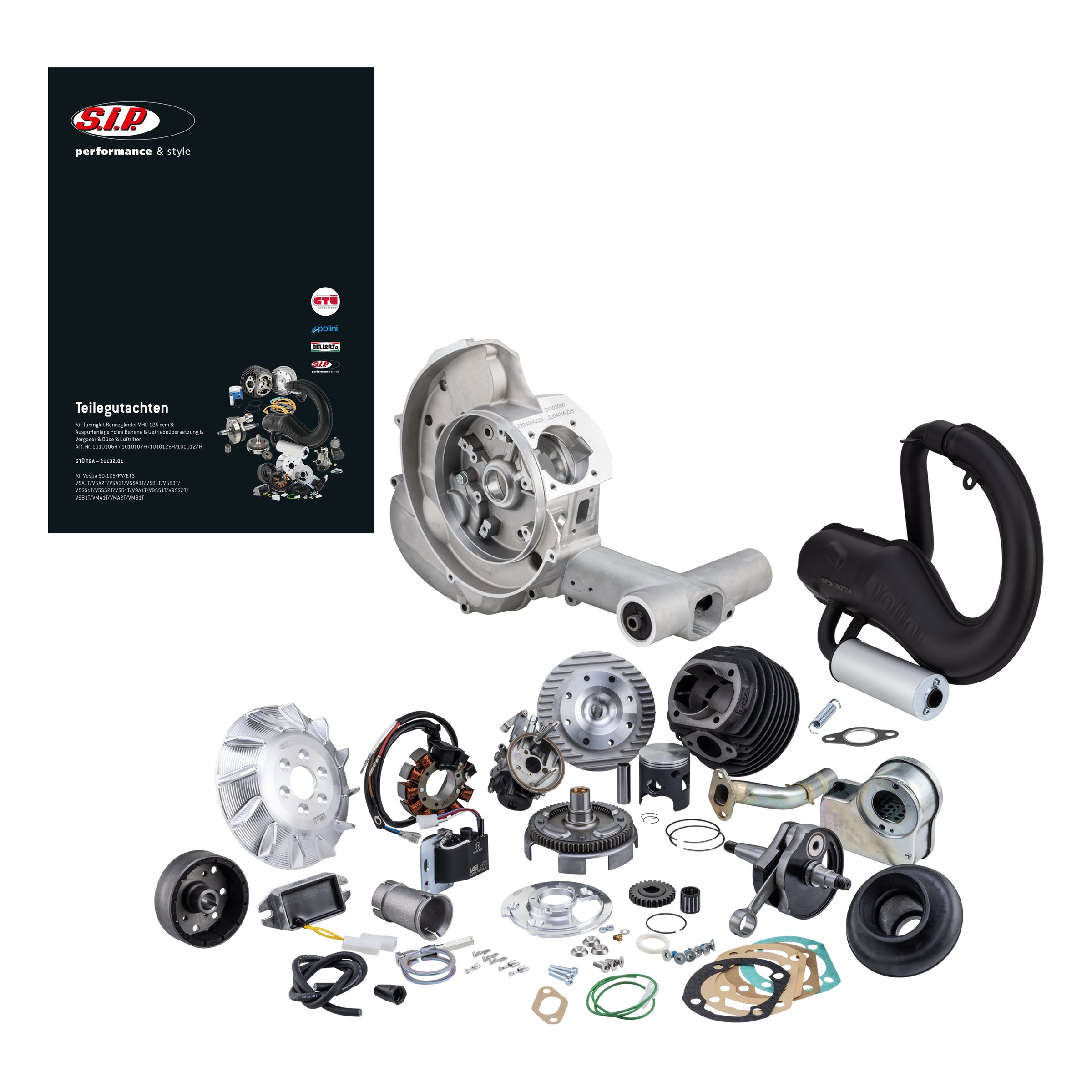Image of Tuningkit SIP VMC 125 ccm SPORT "Legal" für Vespa 50-125/PV/ET3 für Vespa 50-125/PV/ET3 für Vespa 50-125/PV/ET3