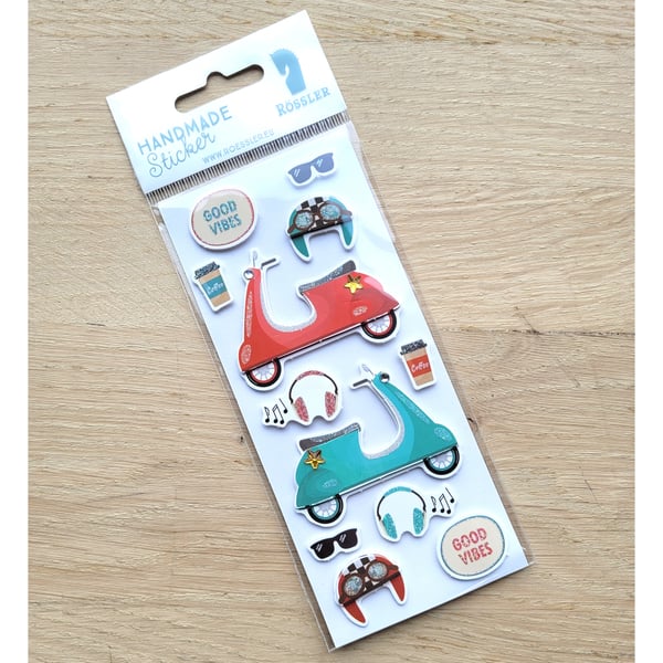 Image of Aufkleberset RÖSSLER mit Motiv diverse Vespa Motive