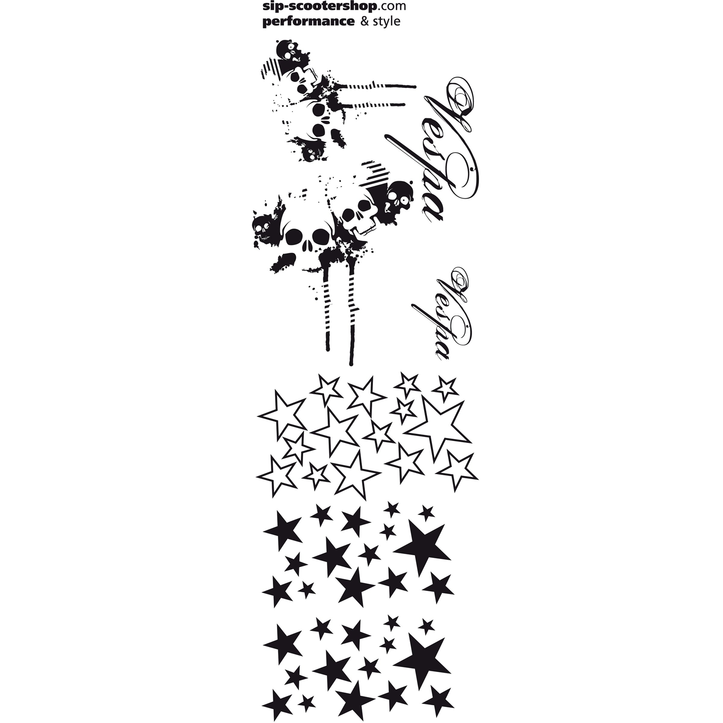 Image of Aufkleberdekorset SIP mit Motiv "Stars II"