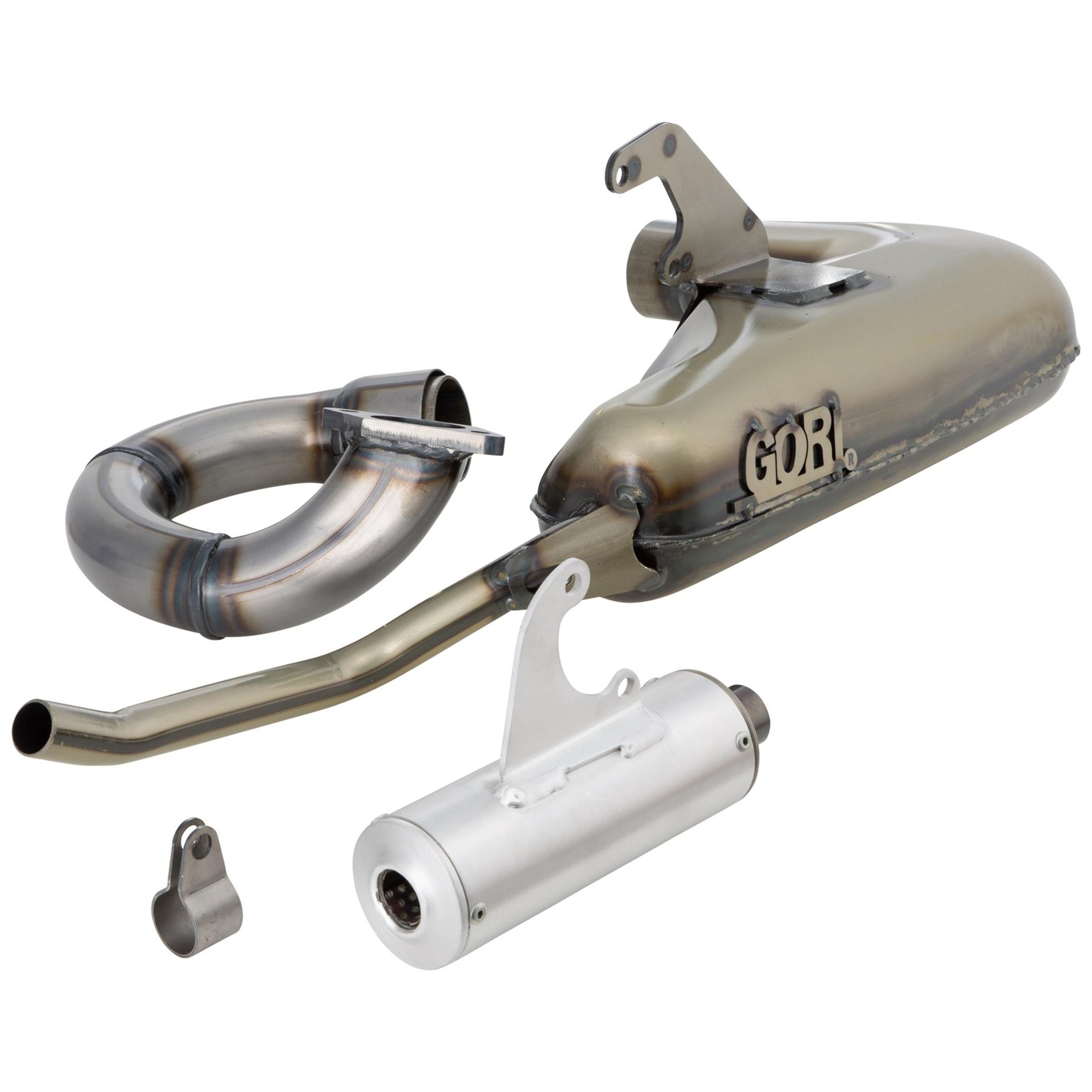 Image of Rennauspuff GORI Super Sport 32560870, Material: Stahl für Lambretta 125 LI/LIS/DL/GP/150 LI/LIS/SX/DL/GP/175 TV 2°-3°/200 TV/SX/DL/GP für Lambretta 125 LI/LIS/DL/GP/150 LI/LIS/SX/DL/GP/175 TV 2°-3°/200 TV/SX/DL/GP