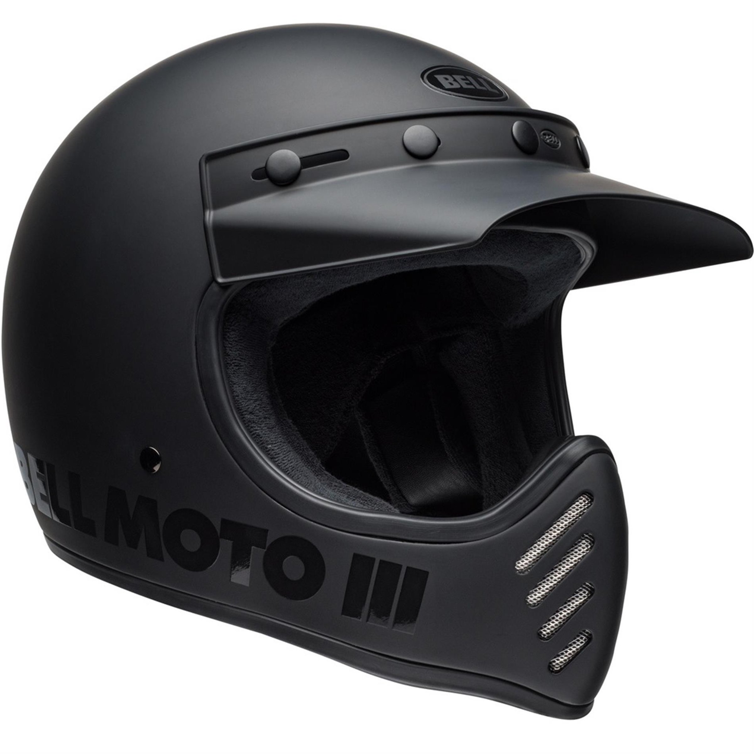 Image of Helm BELL MOTO 3 Classic, schwarz matt, Gr. XL, 61-62cm Crosshelm Crosshelm