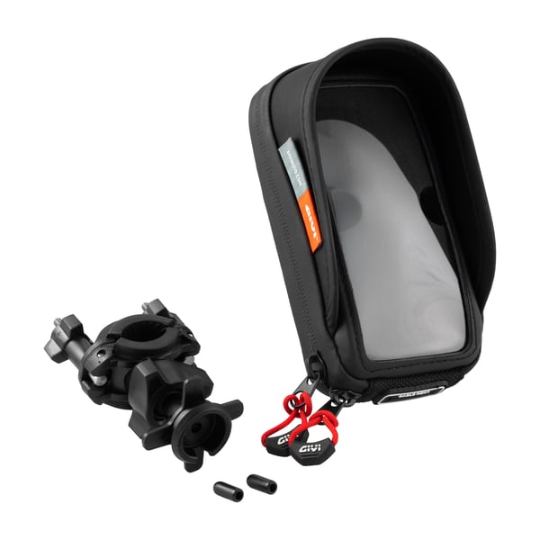 Image of Smartphonehalter GIVI zur Montage an Spiegelstange/Windschild/Rohrlenker