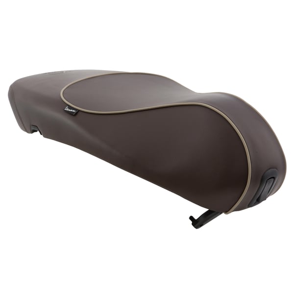 Image of Sitzbank PIAGGIO 70 Jahre dunkelbraun 1B003666 für Vespa Primavera/Sprint 125-150ccm i.e. 3V 4T AC