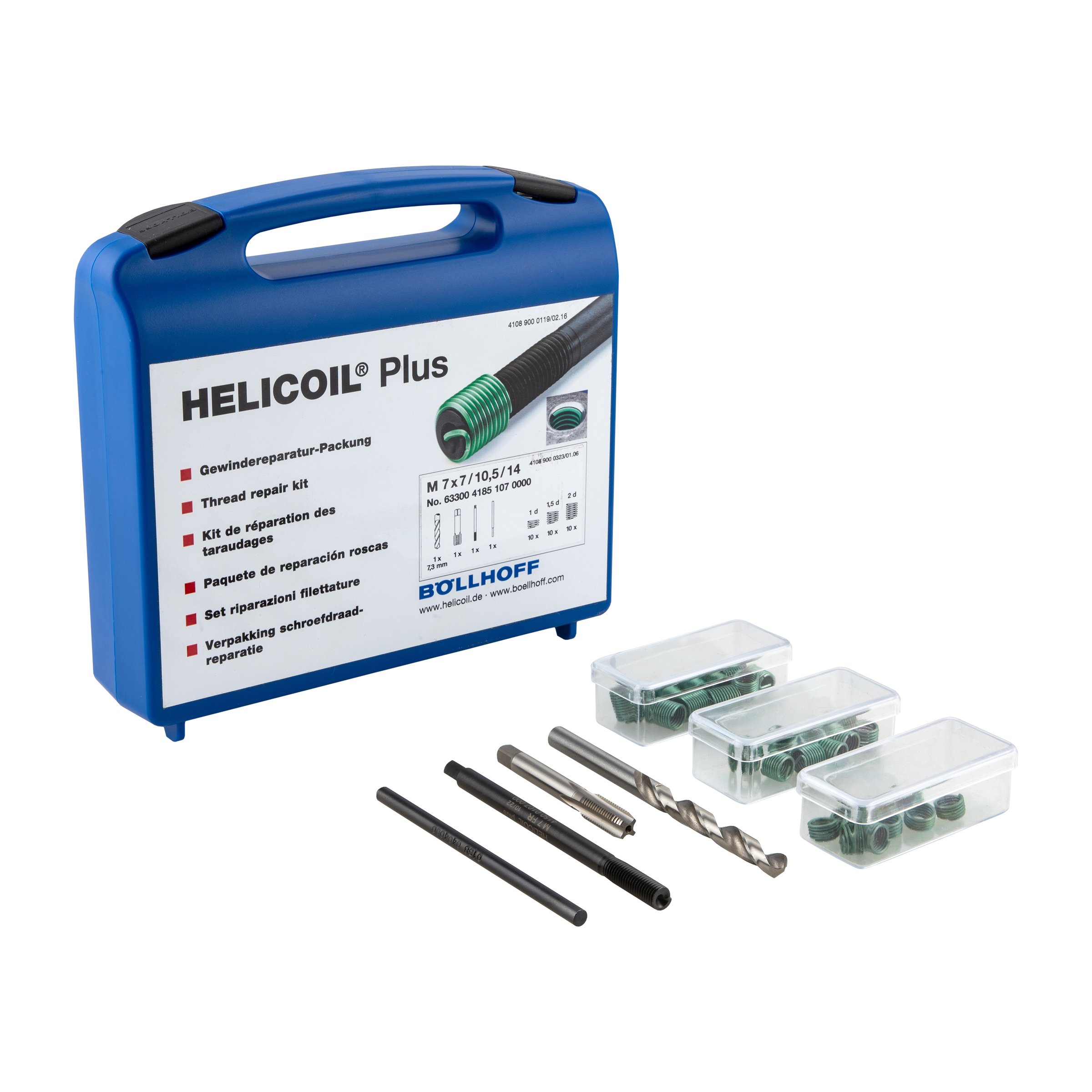 Image of Gewindereparatursatz M7x7/10,5/14 mm, BÖLLHOFF HELICOIL® Plus Kit