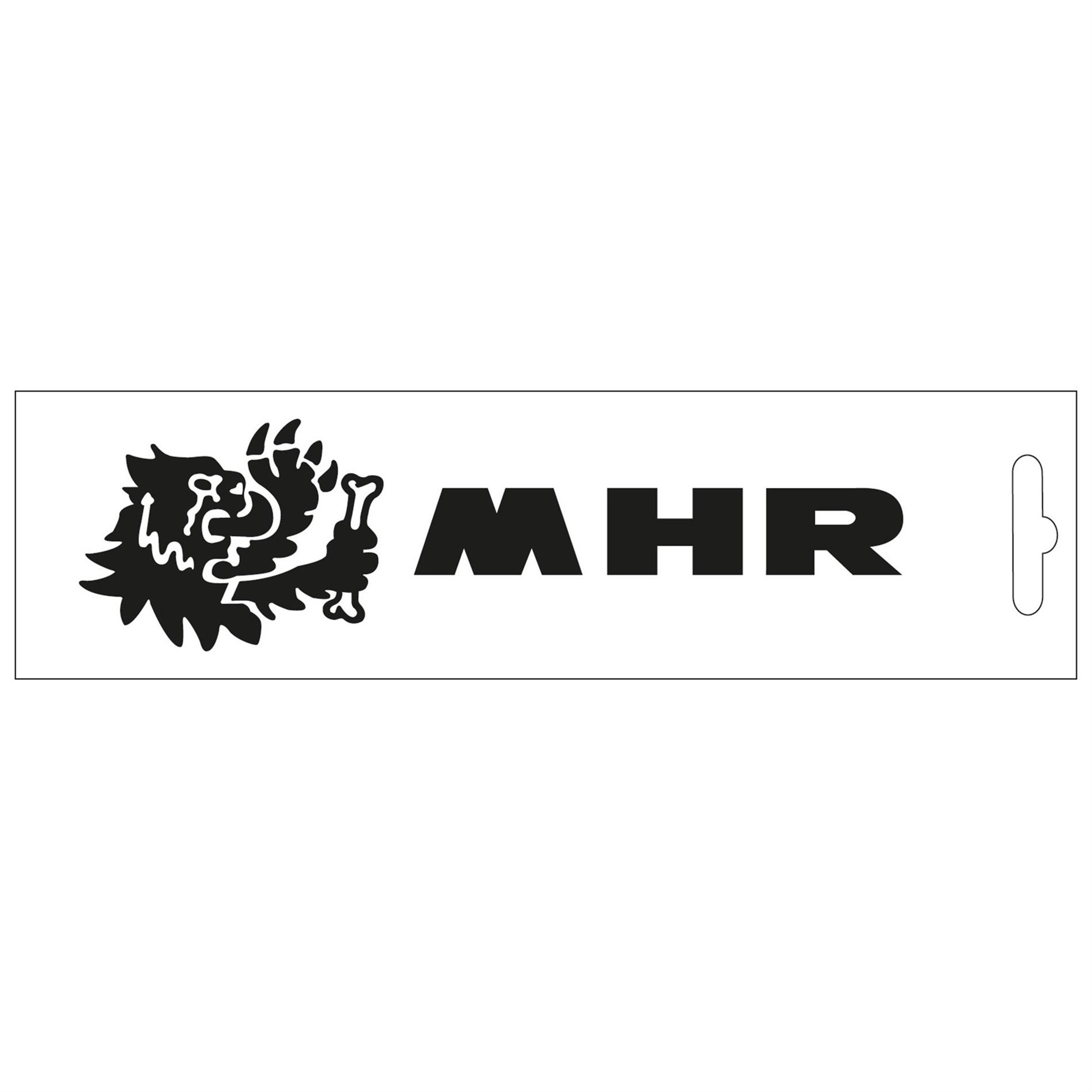 Image of Aufkleber MALOSSI MHR 16,6 cm,Farbe: schwarz, 25 Stück