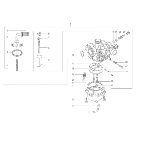 Image of O-Ring Gemischschraube 5x3x1 mm, LML für LML Star 125-150 4T/Star Deluxe 125-150 4S/Speedy