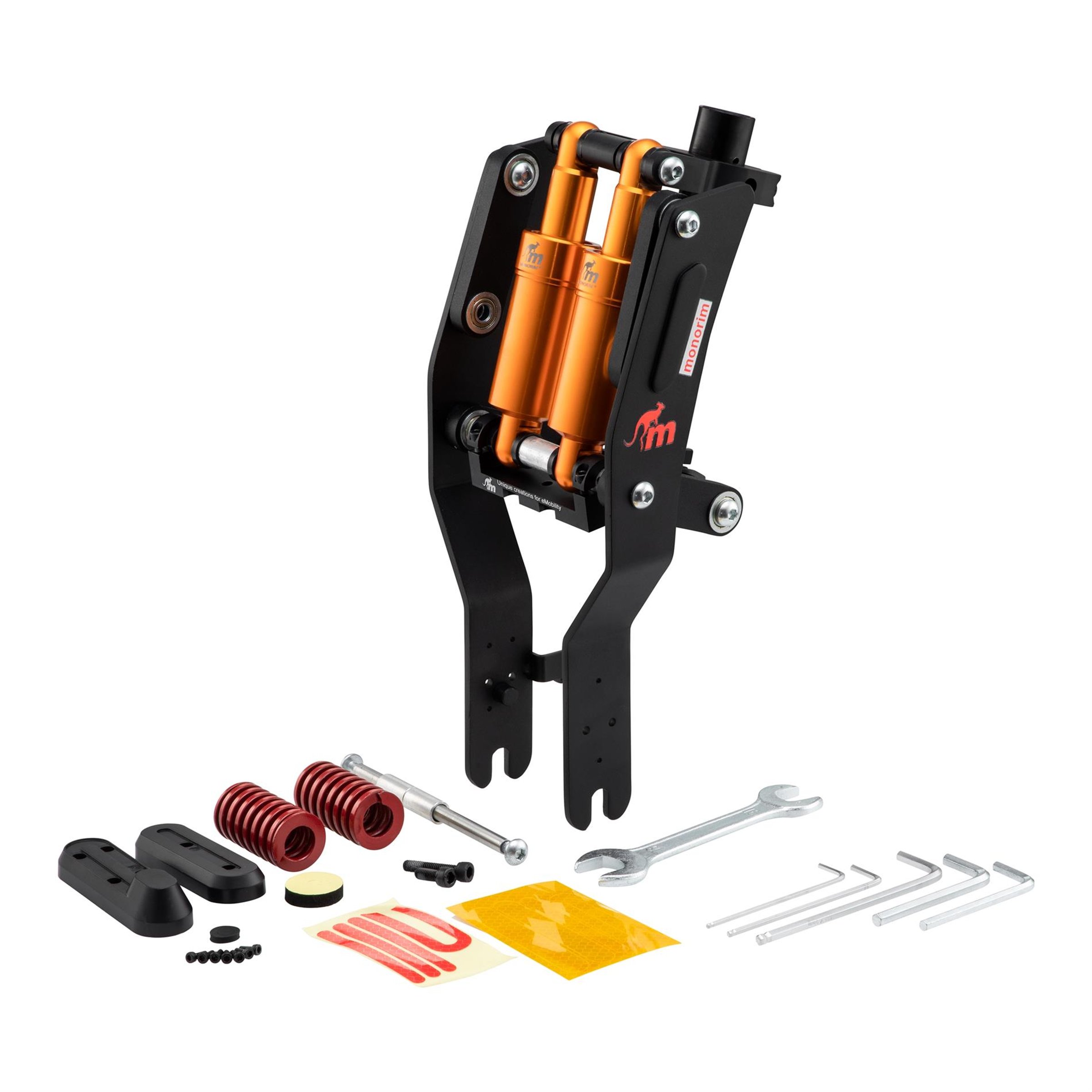 Image of Stoßdämpferkit MONORIM für E-Scooter Vorderrad DMX0 Dual Suspension für SEGWAY Max G30 D/E/P/G30 D II/E II/G30 LD/LE für SEGWAY Max G30 D/E/P/G30 D II/E II/G30 LD/LE