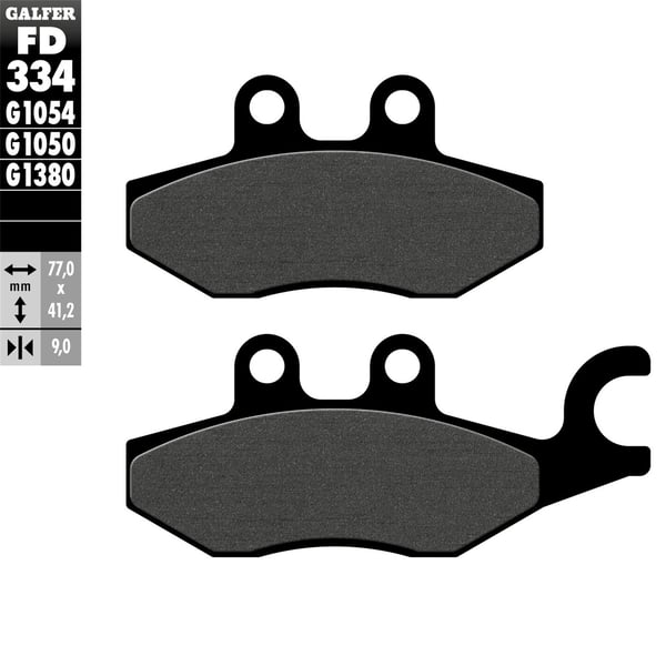 Image of Bremsbeläge GALFER Semi Metal S53 vorne, rechts für PIAGGIO X8/X9 Evo/X10/XEvo