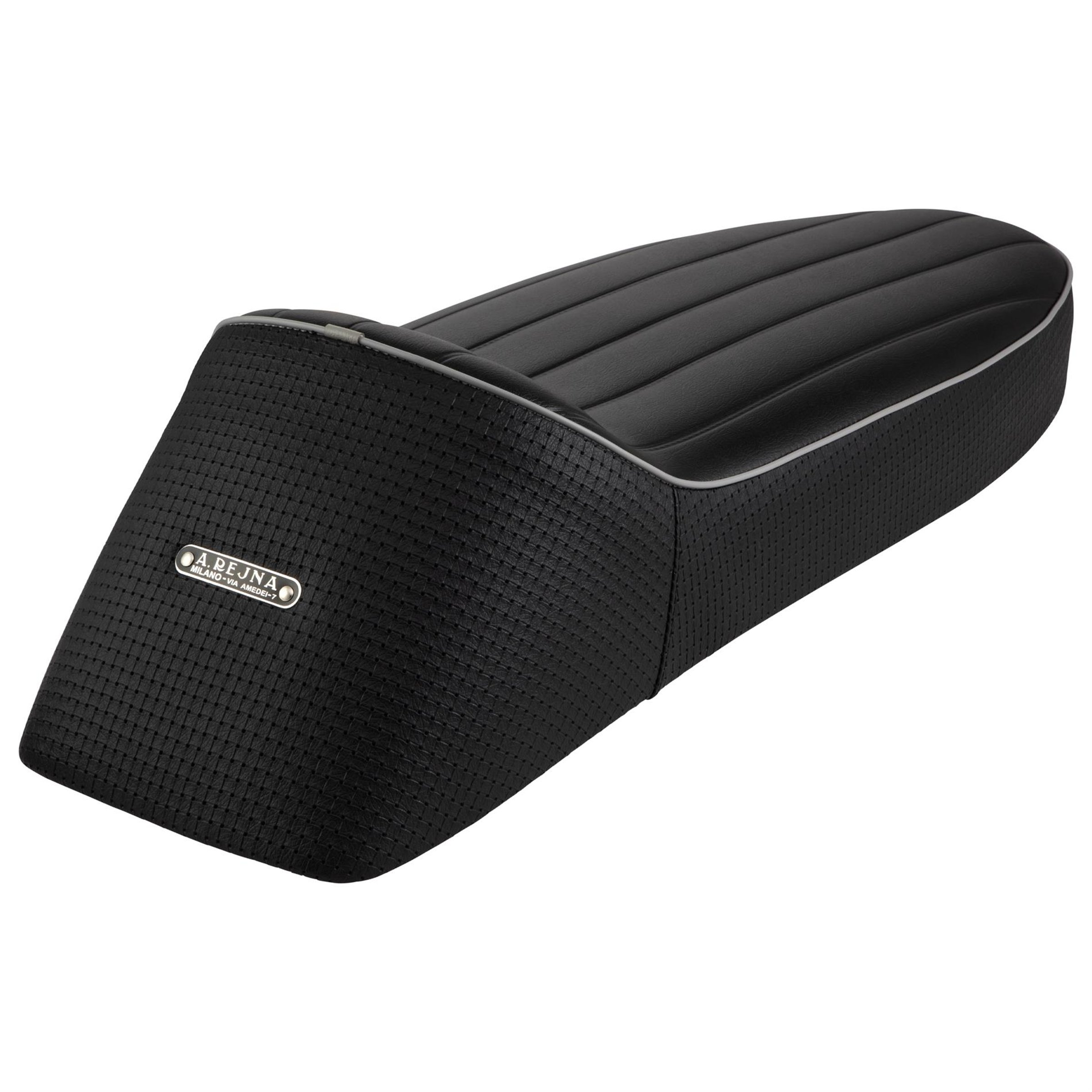 Image of Sportsitzbank Ancelotti MKII schwarz abgesteppt für Vespa 125 VNA/VNB/GT/GTR/Super/TS/150 VBA/VBB/GL/Sprint/V/Super/T4 für Vespa 125 VNA/VNB/GT/GTR/Super/TS/150 VBA/VBB/GL/Sprint/V/Super/T4