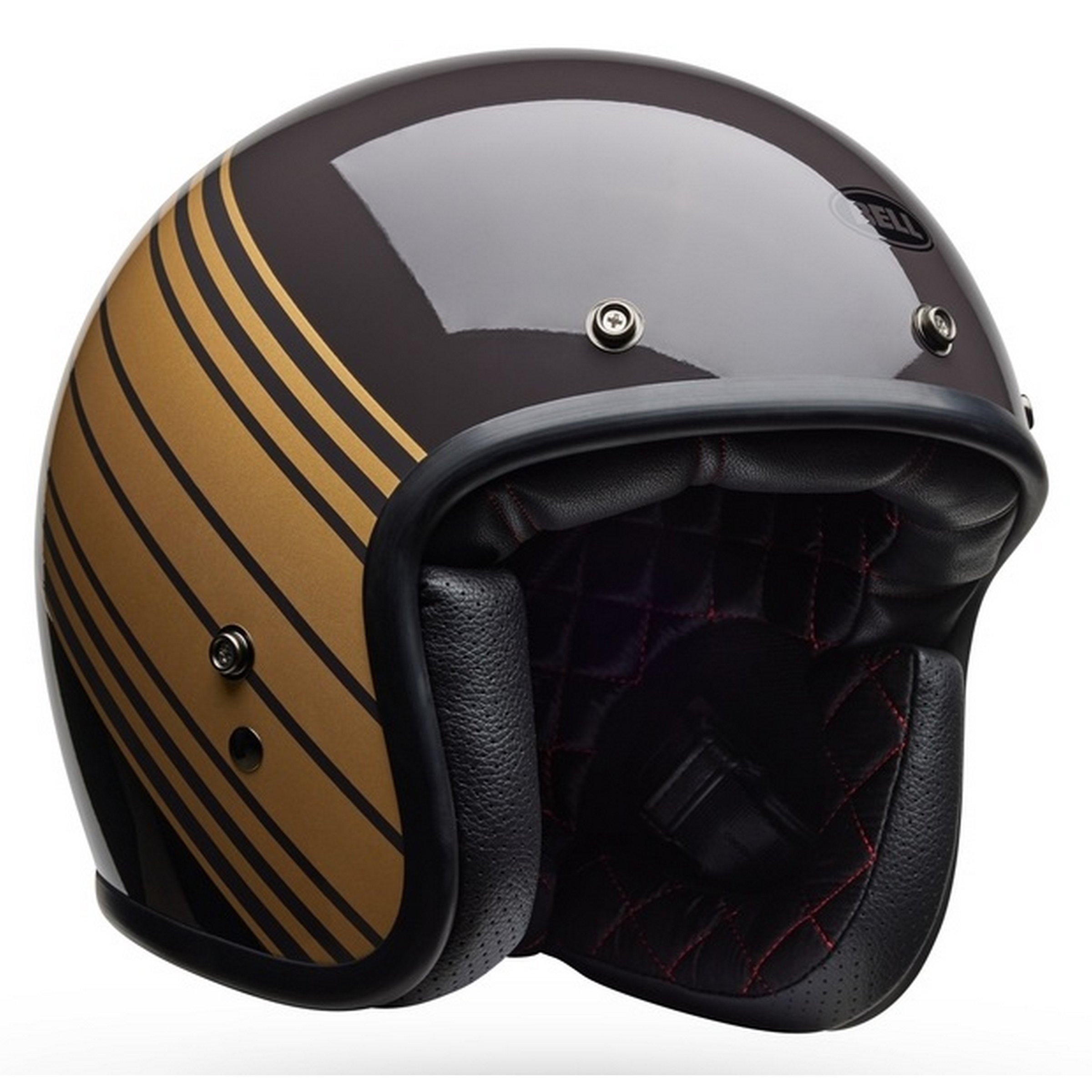 Image of Helm BELL Custom 500 Edge, braun/gold glänzend, Gr. S, 55-56cm Jethelm Jethelm