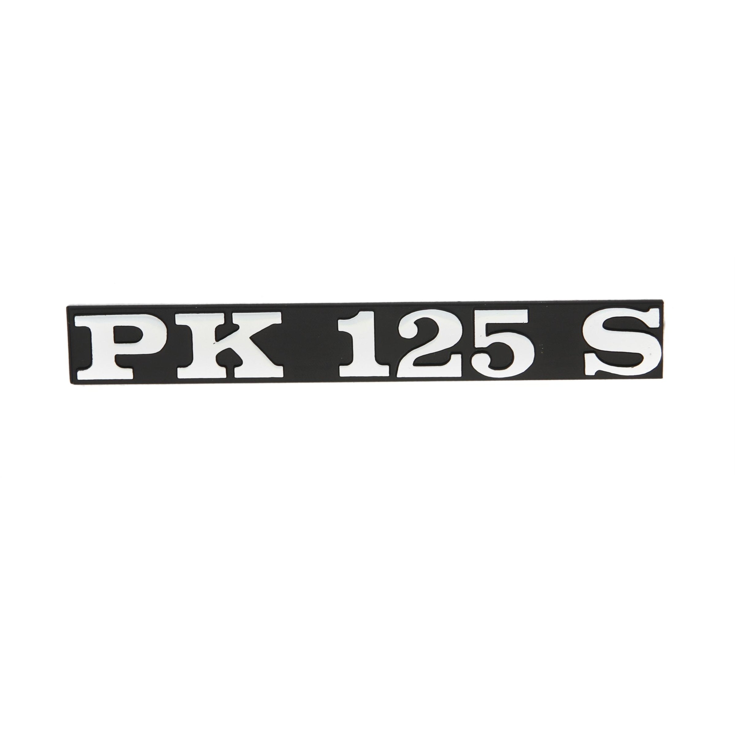Image of Schriftzug "PK125 S" Seitenhaube links 195635 für Vespa PK 125 S/Elestart/Automatica für Vespa PK 125 S/Elestart/Automatica