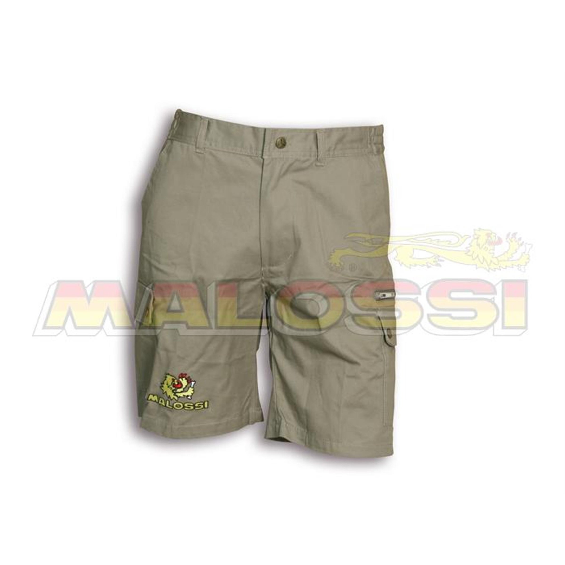 Image of Khakifarbige Multitaschen MALOSSI Shorts