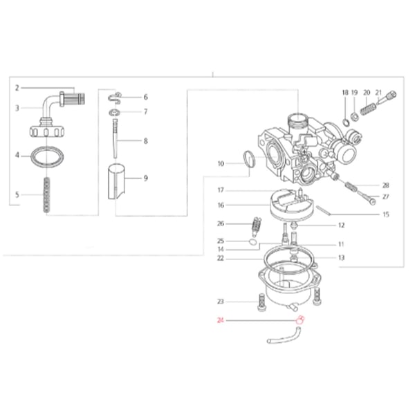Image of Schlauchklemme LML, C-2771420/19 - SF212-0142/27 für LML Star 125-200 4T/ Star Deluxe 125/II/4T Automatica/CVT