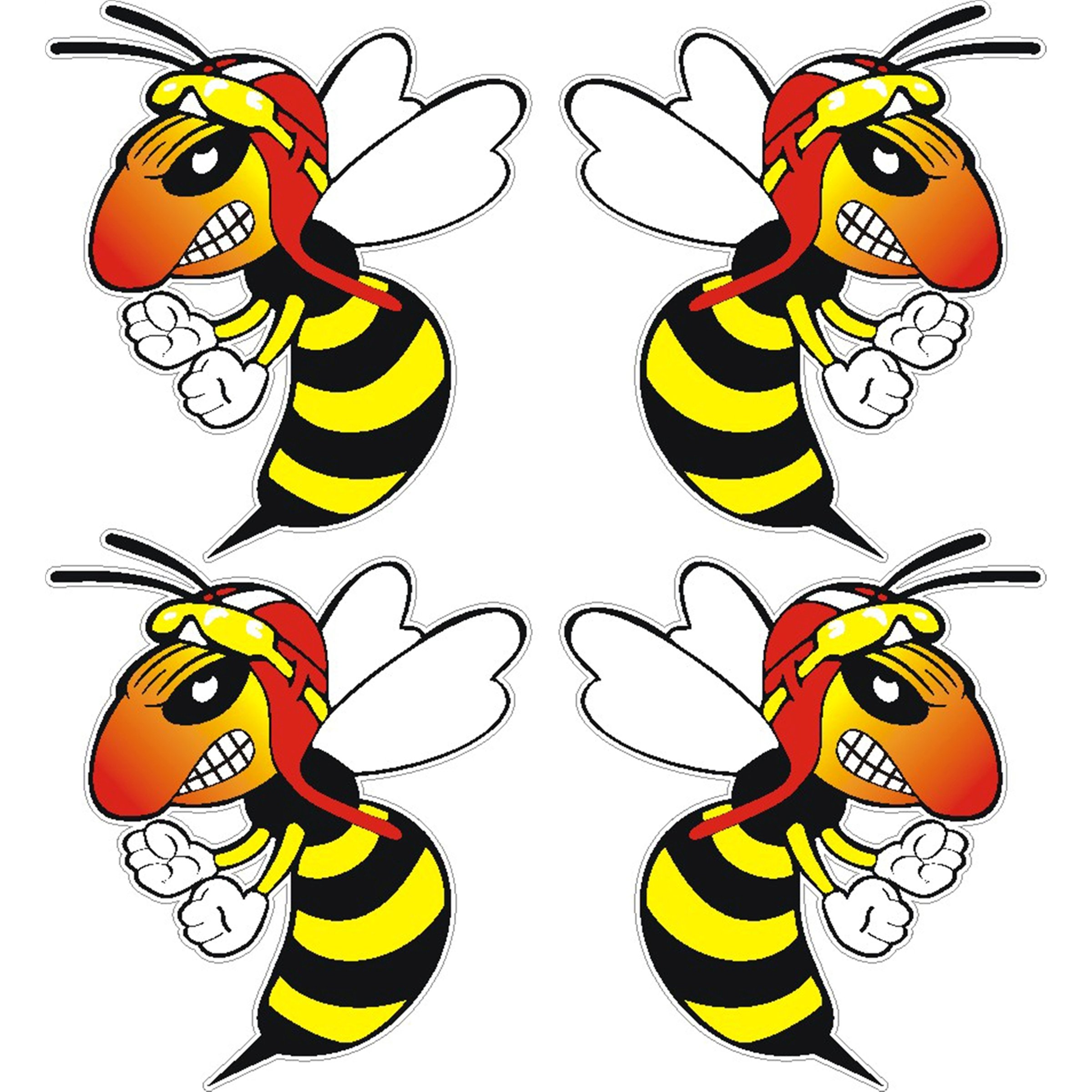 Image of Aufkleber mit Motiv Mini-"wütende Wespe"