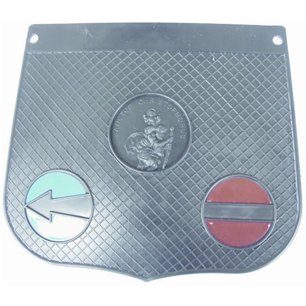 Image of Spritzlappen "Oldtimer" mit "Christophorus" Aufkleber