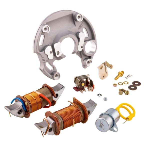Image of Set Zündspulen, Unterbrecher, Kondensator und Zündgrundplatte SIP 6V/15W für Vespa 50 R 2°/Special V5B1T 2°/V5B3T