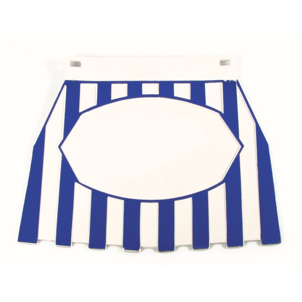 Image of Spritzlappen blau/weiß gestreift