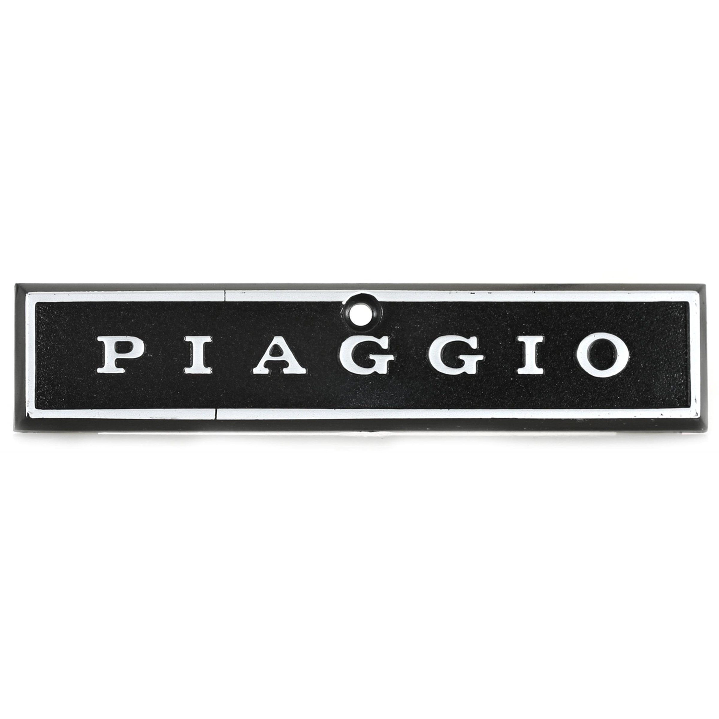 Image of Schriftzug "PIAGGIO" Kaskade 181329 für Vespa P80-150X/PX80-200E/Lusso 1°/P150S/P200E für Vespa P80-150X/PX80-200E/Lusso 1°/P150S/P200E