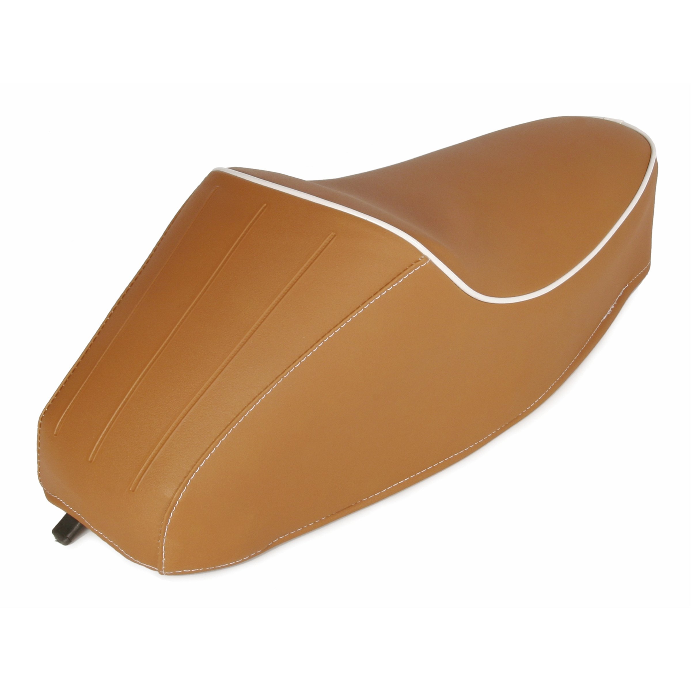 Image of Monositzbank DIEFFE braun, orangebraun RAL 8023 für Vespa 50-125/PV/ET3 für Vespa 50-125/PV/ET3