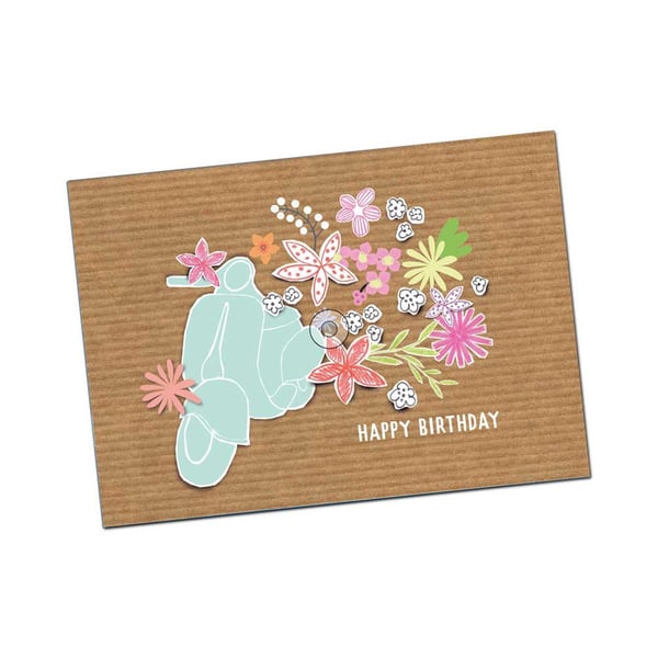 Image of Postkarte SIP mit Motiv Happy Birthday Girl