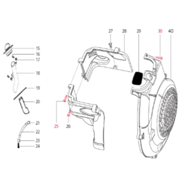 Image of Schraube Lüfterradabdeckung M4,2x22 mm, LML für LML Star 125-200 4T/Star Deluxe 125-150 4S/Speedy