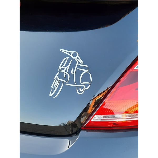 Image of Aufkleber mit Motiv Vespa PX Motorroller