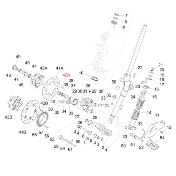 Image of Schraube Bremsscheibe M6x22 mm, Sechskant, PIAGGIO für Vespa Primavera/Sprint 50-150ccm