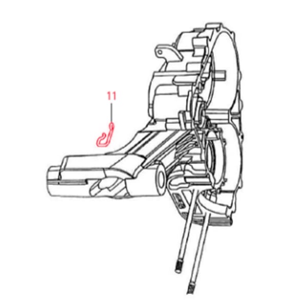 Image of Halterung LML, Bremsseilzug, SF214-0164 für LML Star 200 4T
