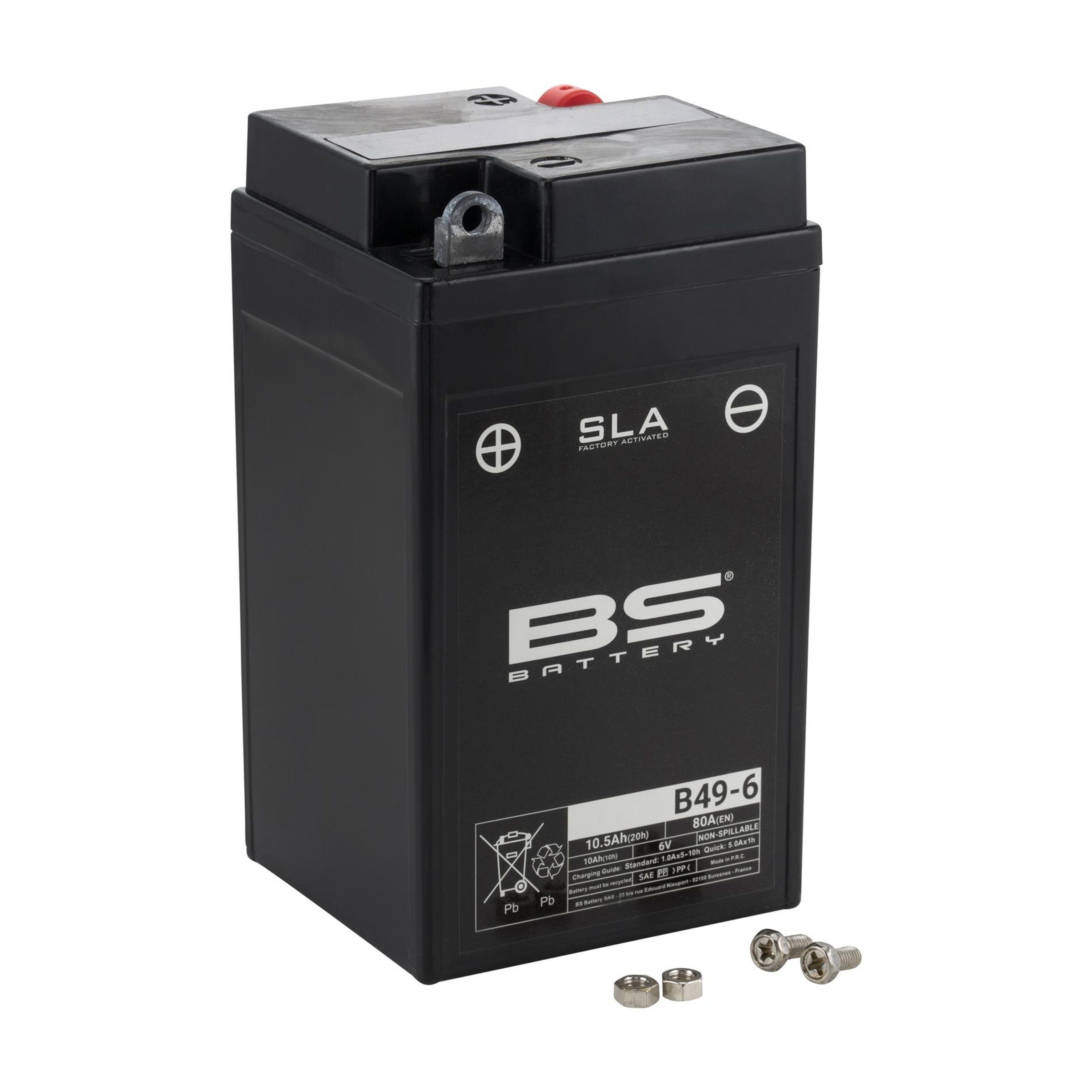 Image of Batterie BS Battery 6V/10,5Ah 80A für Vespa 125 TS/150 VL/160 GS/180 SS/180-200 Rally für Vespa 125 TS/150 VL/160 GS/180 SS/180-200 Rally