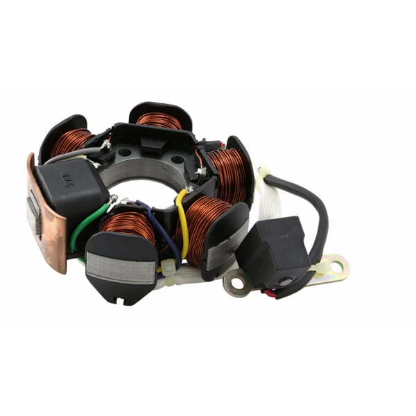 Image of Zündgrundplatte PIAGGIO für ZAPC Motoren, 639865 - 830296 APRILIA Mojito/SR '11->/DERBI Atlantis/GP1GILERA DNA/Ice/Runner FL/RST SP/Stalker/Storm/PIAGGIO Fly/Liberty/NRG MC3/TPH '09->/ZIP II '10->/SP 50ccm 2T AC/LC