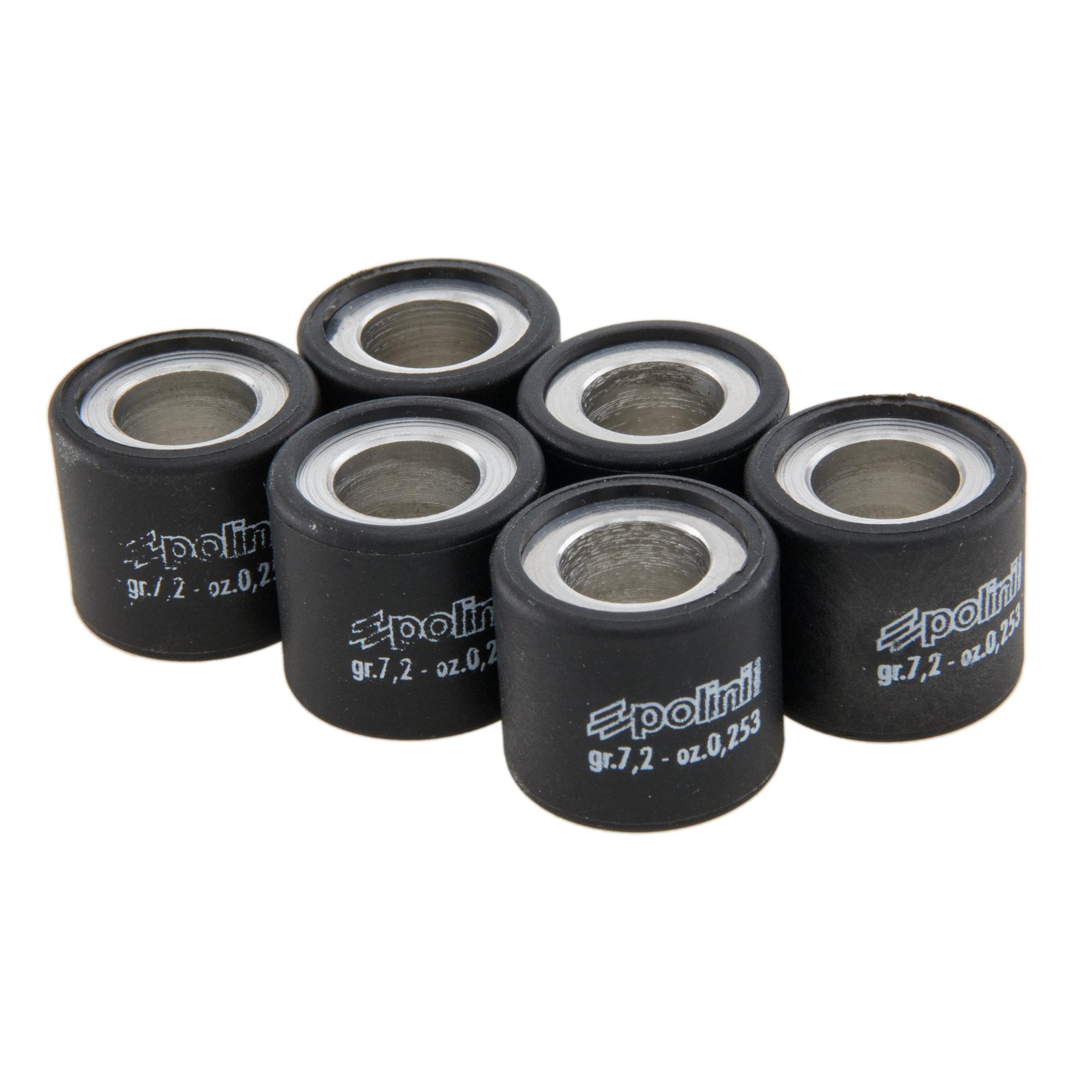 Image of Variatorrollen POLINI 19x17 mm 8,7g, 242.098 für GILERA/PIAGGIO Hexagon 125-180/Skipper 125-150/TPH 125/Runner 125-180 für GILERA/PIAGGIO Hexagon 125-180/Skipper 125-150/TPH 125/Runner 125-180