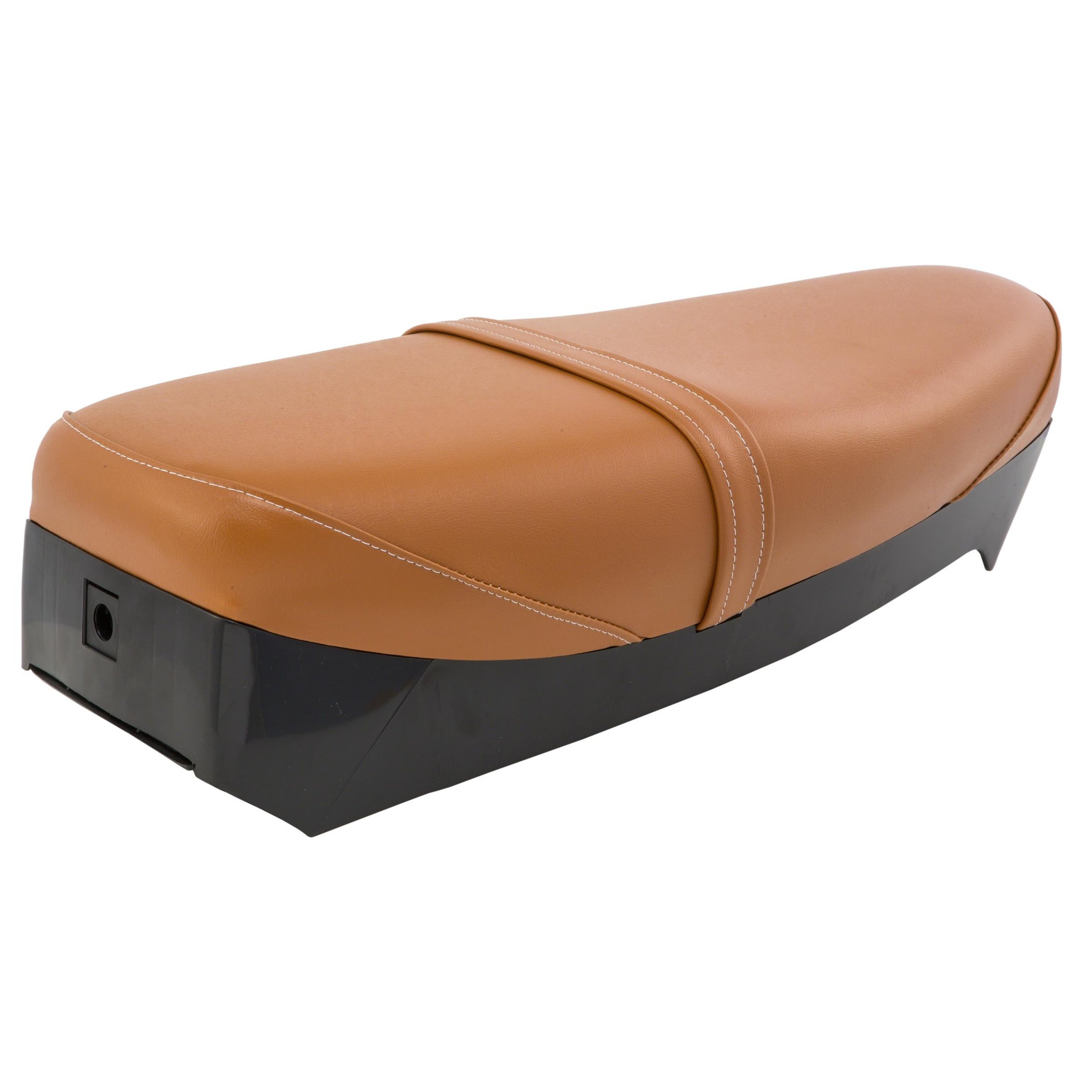 Image of Sitzbank DIEFFE braun, orangebraun RAL 8023 für Vespa PK50-125/XL N/FL/HP/N/XL2/Plurimatic/Automatica für Vespa PK50-125/XL N/FL/HP/N/XL2/Plurimatic/Automatica
