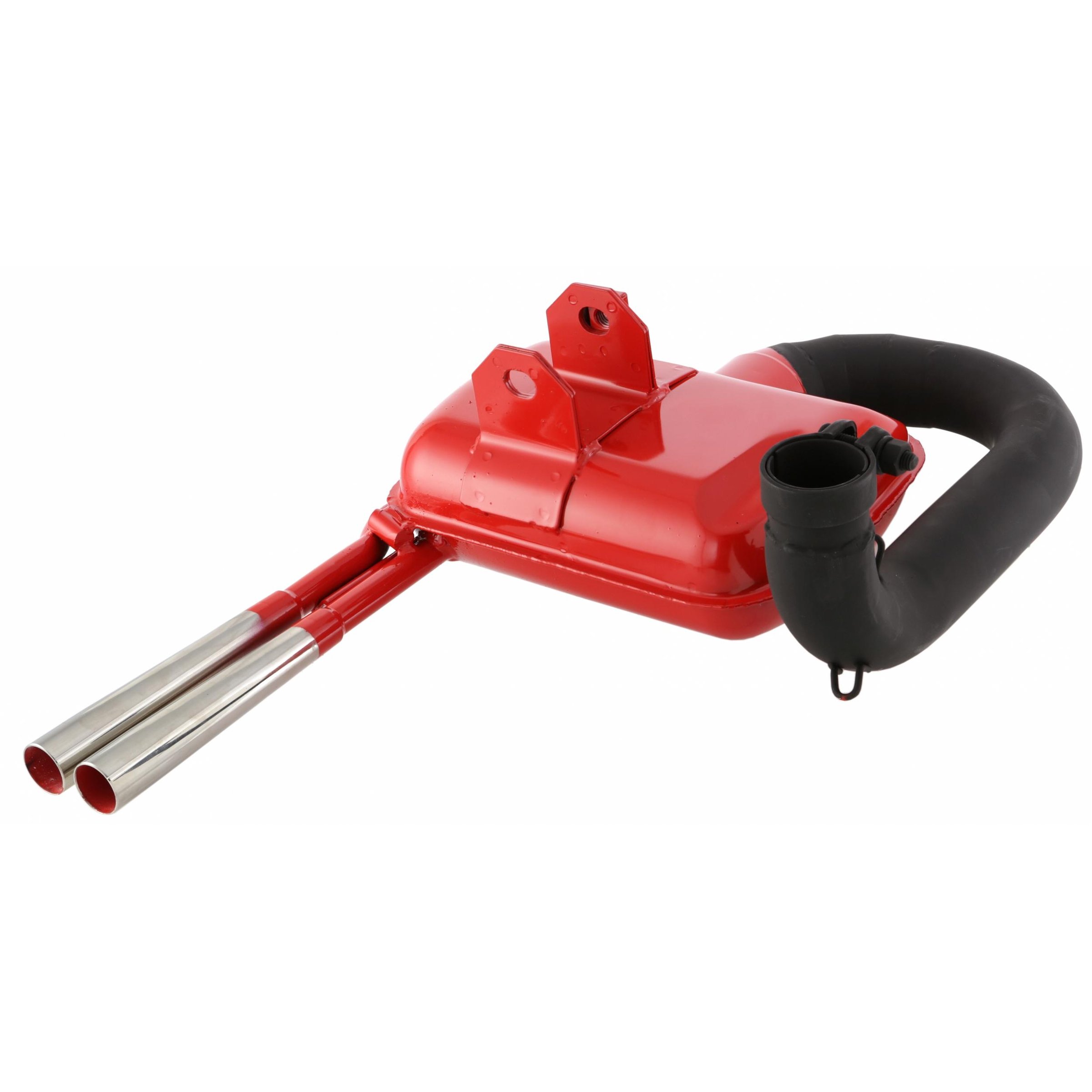 Image of Rennauspuff SIP ROAD 2.0 Sport Optik 87565, Material: Stahl rot, Farbe (ESD): chrom für Vespa 125 VNA-TS/150 VBA-T4/PX80-150/PE/Lusso für Vespa 125 VNA-TS/150 VBA-T4/PX80-150/PE/Lusso