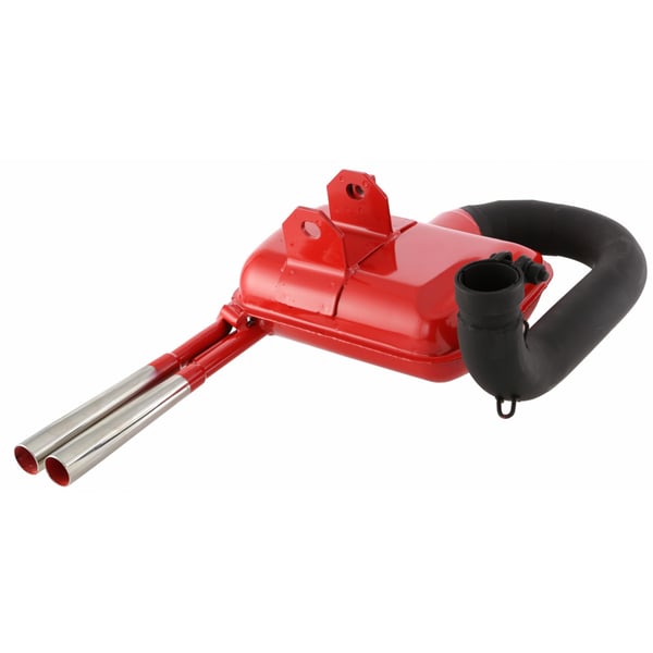 Image of Rennauspuff SIP ROAD 2.0 Sport Optik 87565, Stahl rot, Farbe (ESD): chrom für Vespa 125 VNA-TS/150 VBA-T4/PX80-150/PE/Lusso