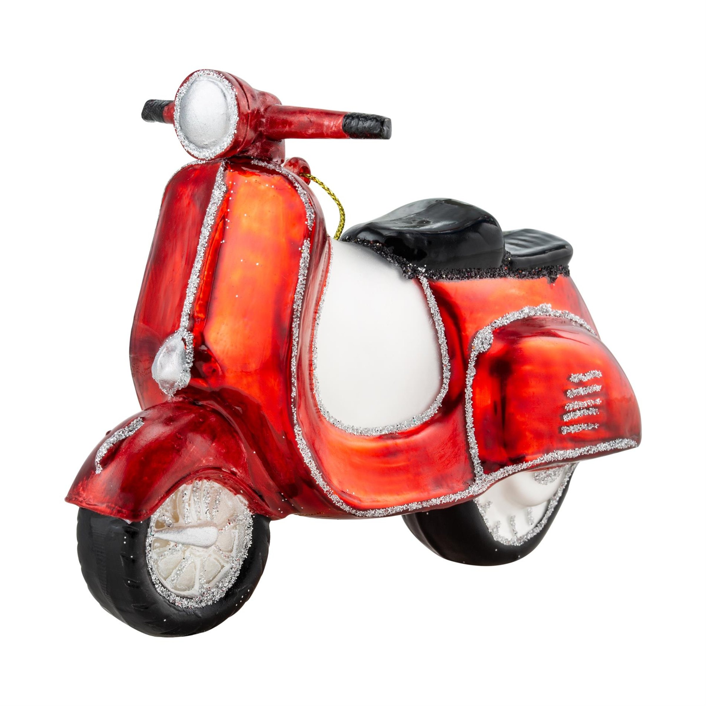 Image of Christbaumschmuck VONDELS mit Motiv "Roller" hellrot