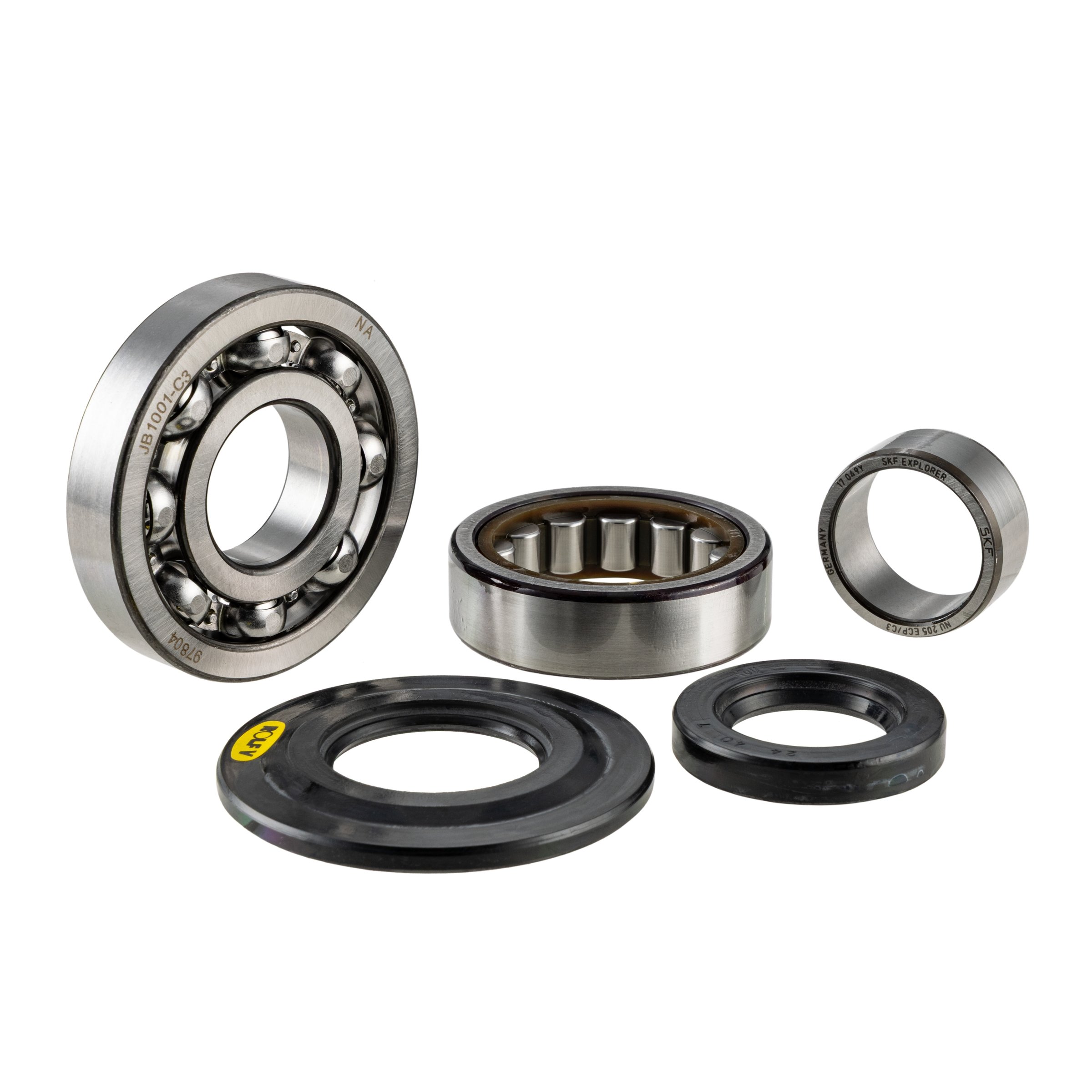Image of Lagersatz Kurbelwelle CIF 25x52x15/25x62x12, 24x40x7/31x62.5x6 mm LIMA & KULU Lichtmaschinenseite und Kupplungsseite für Vespa Rally 180/ 200 für Vespa Rally 180/ 200