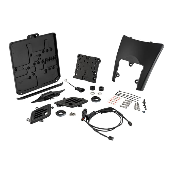 Image of Nummernschildhalter Rücklicht WUNDERKIND für deutsche Kennzeichen 220 x 200 mm, hinten, 107430-A92-F15 für Vespa GTS/GTS Super/GTV 125/300/310ccm (2023-)