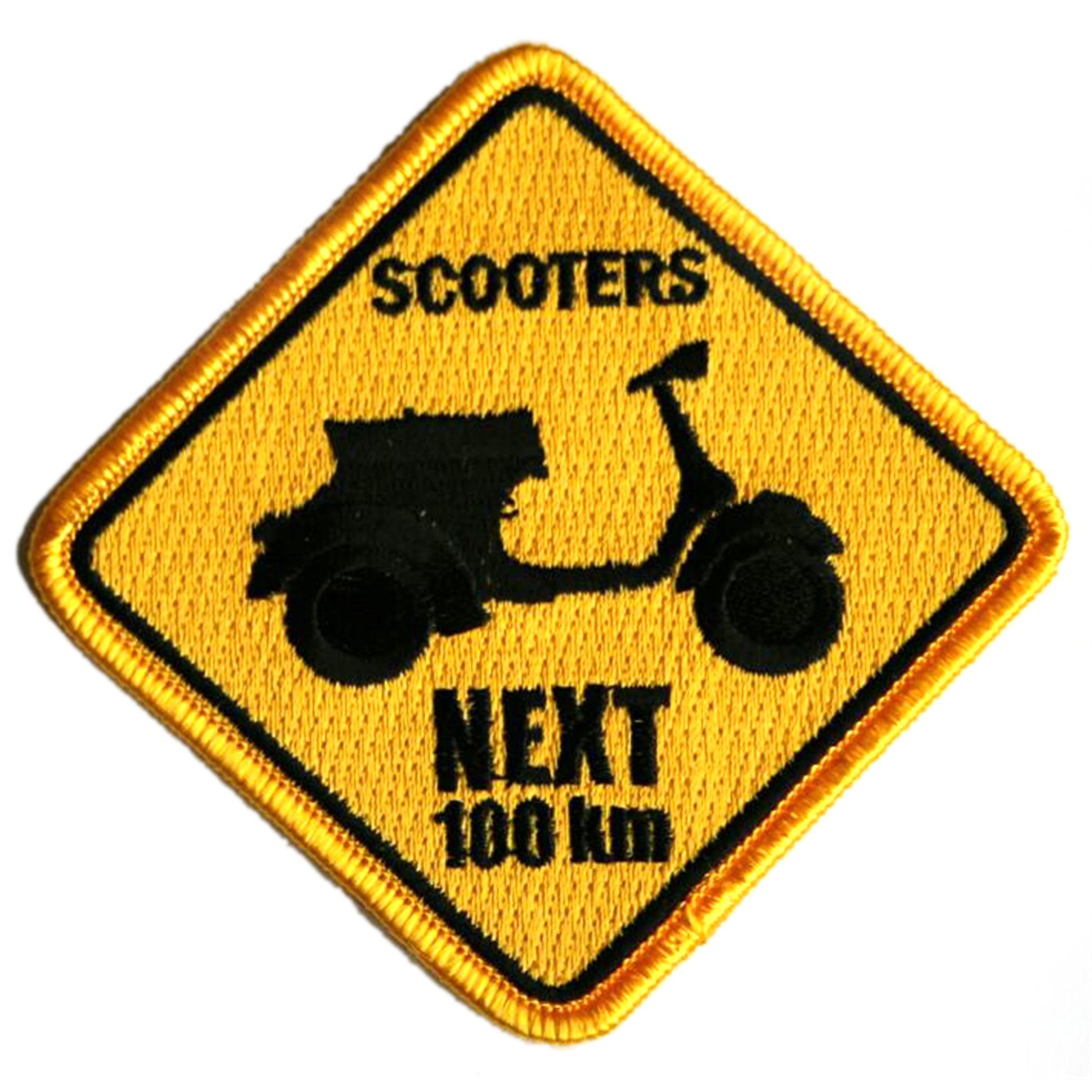 Image of Aufnäher mit Motiv "Scooters next 100km"