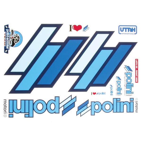 Image of Aufkleberset POLINI mit Motiv "Scooter Team"