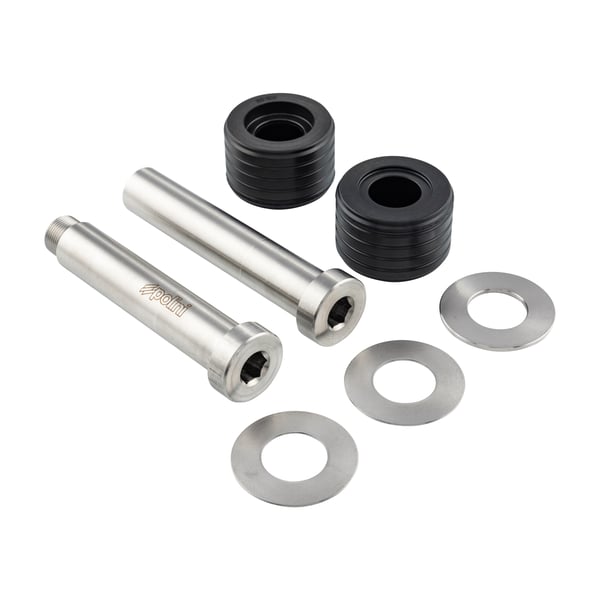Image of Silentgummi Kit Motorschwinge, links & rechts, schwarz, POLINI für Vespa 90 2°-125/PV/ET3/PK80-125 S/PK125/ETS/N/XL2