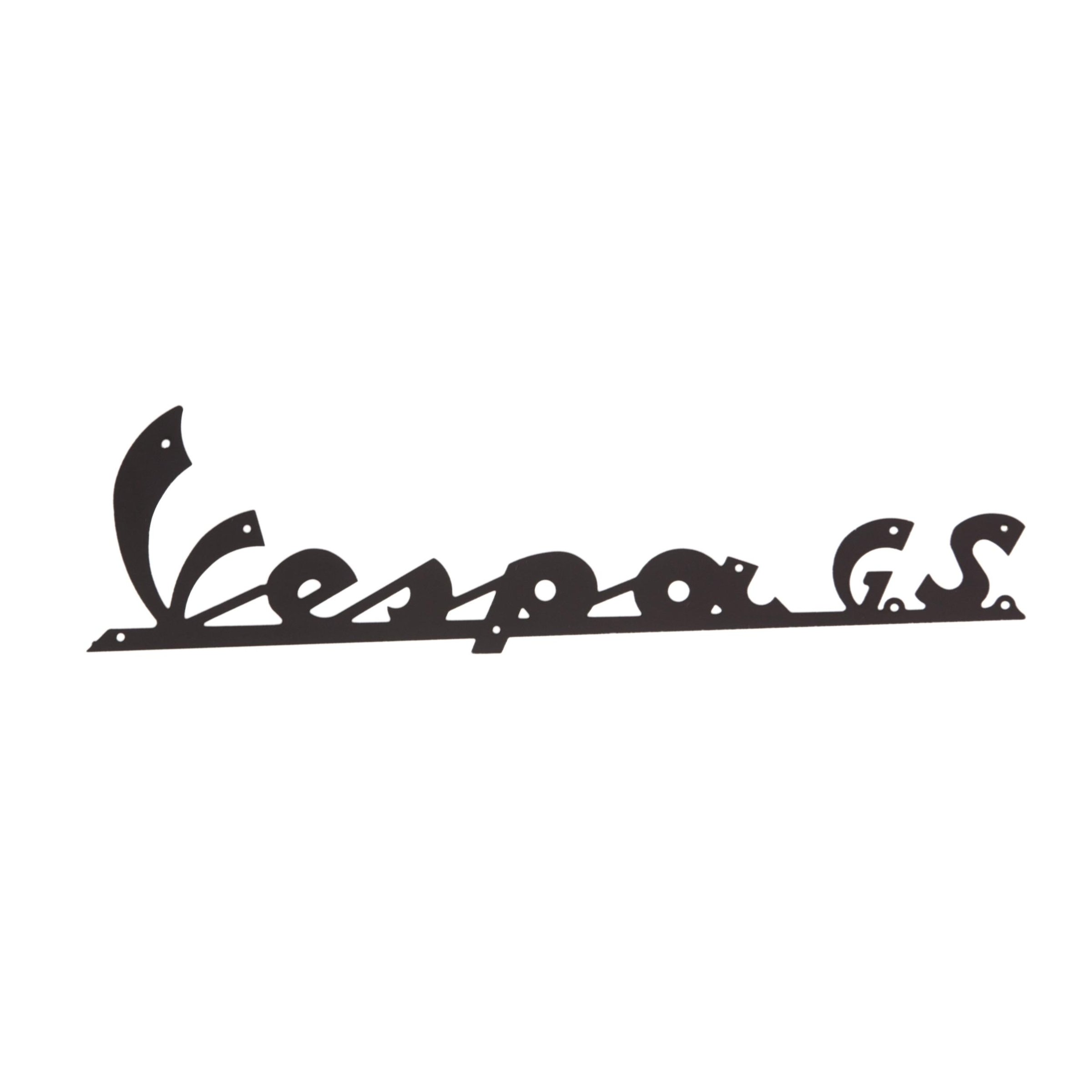 Image of Schriftzug PASCOLI "Vespa GS" Beinschild vorne für Vespa 160 GS für Vespa 160 GS